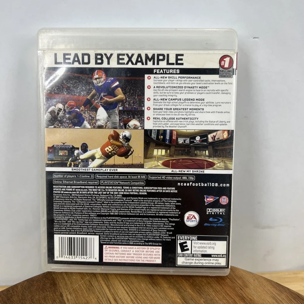 NCAA Football 08 (Sony PlayStation 3, 2007)‎